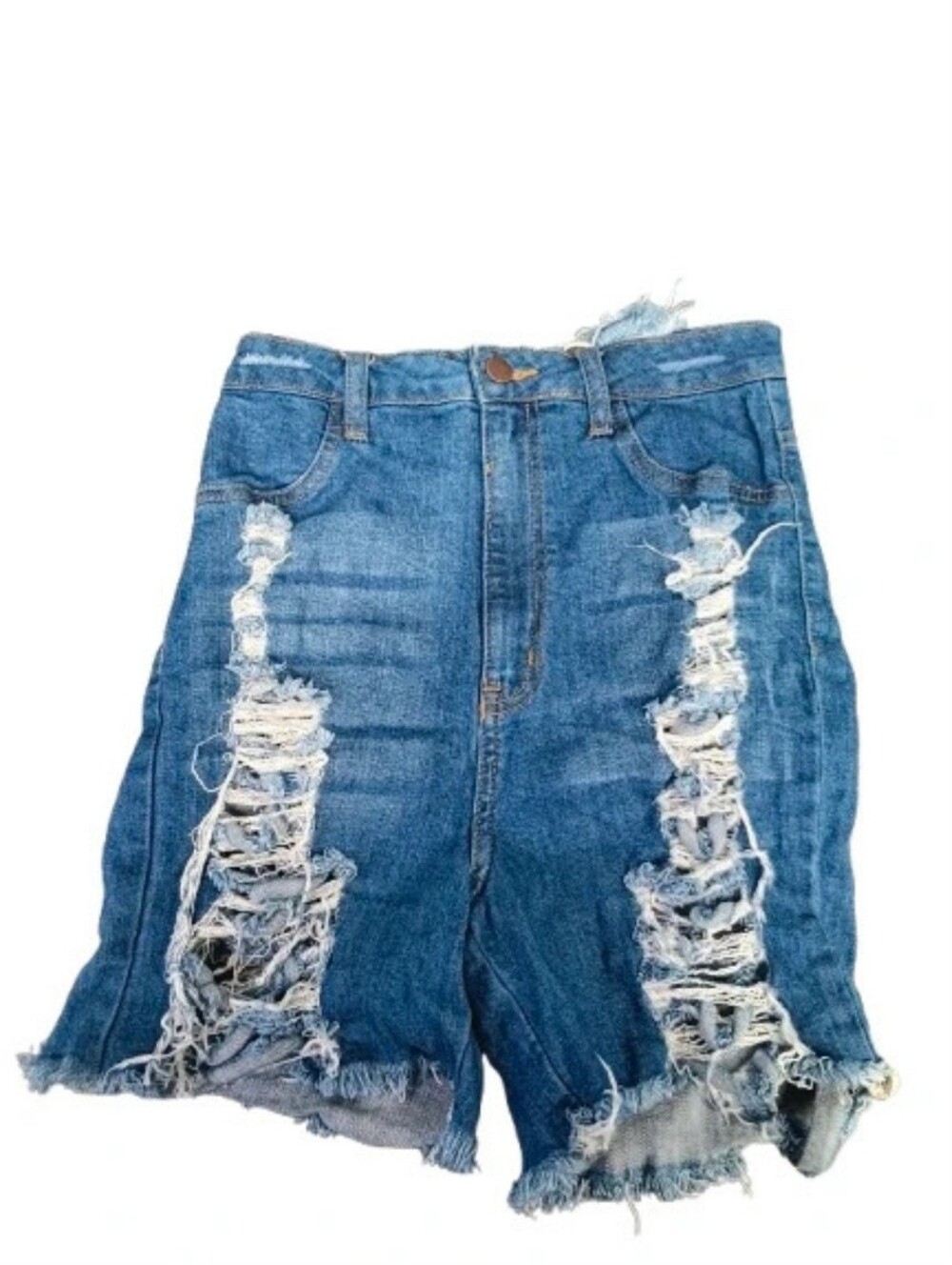 Distressed High Waisted Shorts